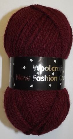 New Fashion Chunky Yarn 10 x 100g Balls Burgandy